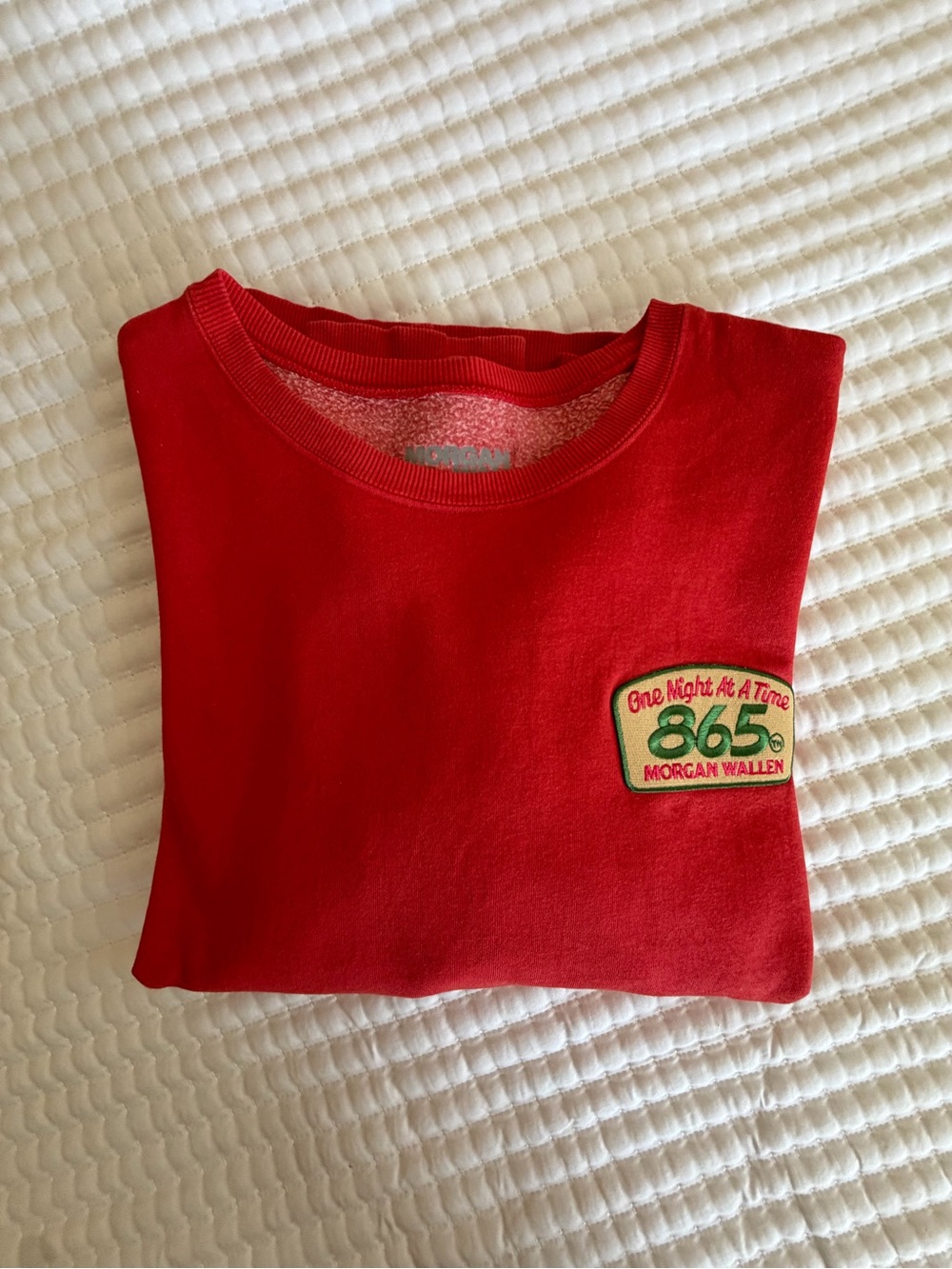 Morgan Wallen Crewneck Sweatshirt - Red 2XL